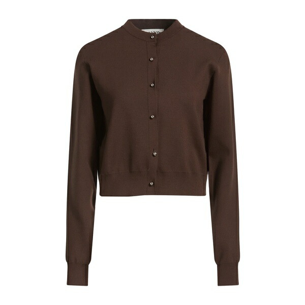 【貨物輸送無料】 ランバン レディース ジレー アウター Cardigans Brown