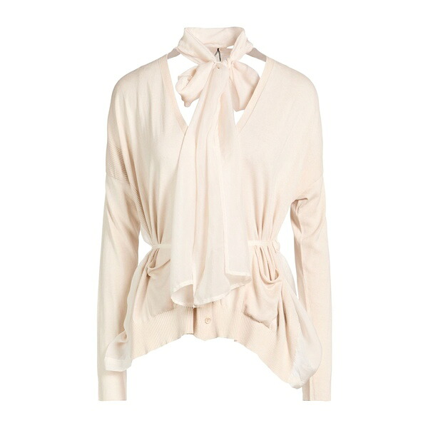 【貨物輸送無料】 マスナダ レディース ジレー アウター Cardigans Beige