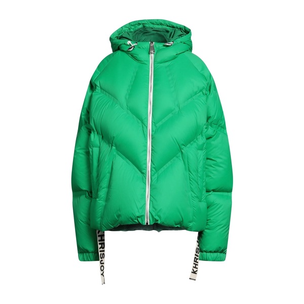 【送料無料】 クリスジョイ レディース ジャケット&ブルゾン アウター Puffers Green|asty