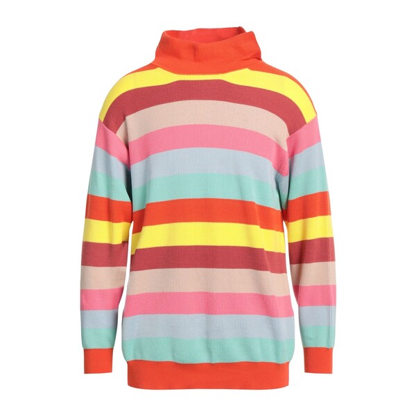 【貨物輸送無料】 セミクチュール レディース 編み物\u0026プルオーバー アウター Turtlenecks Orange