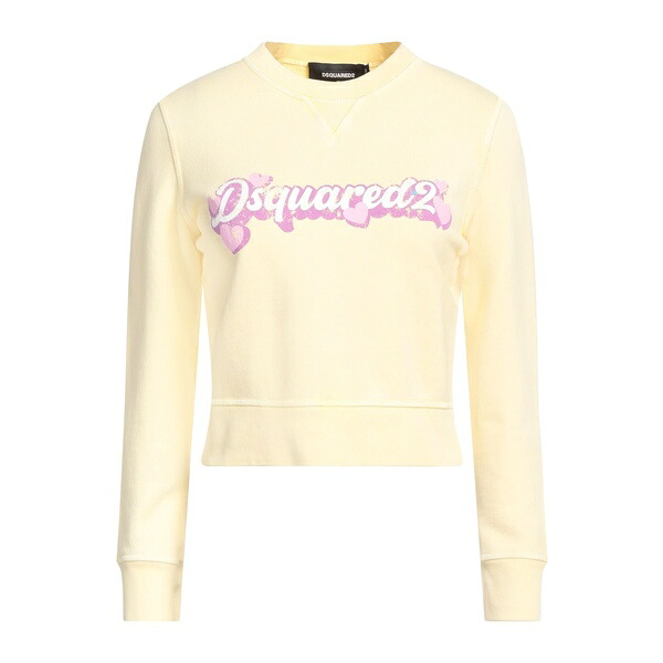 【貨物輸送無料】 ディースクエアード レディース パーカー・スウェットシャツ アウター Sweatshirts Yellow