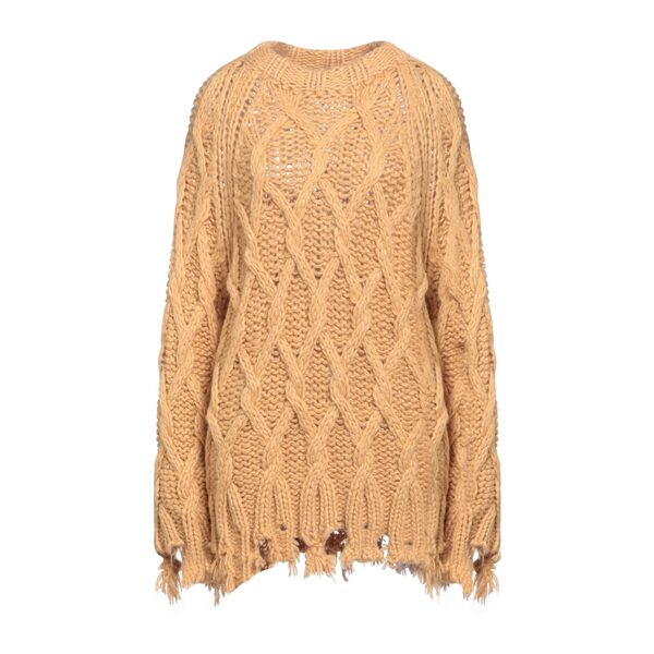 【貨物輸送無料】 ユッカ レディース 編み物\u0026ティーシャツ アウター Sweaters Beige