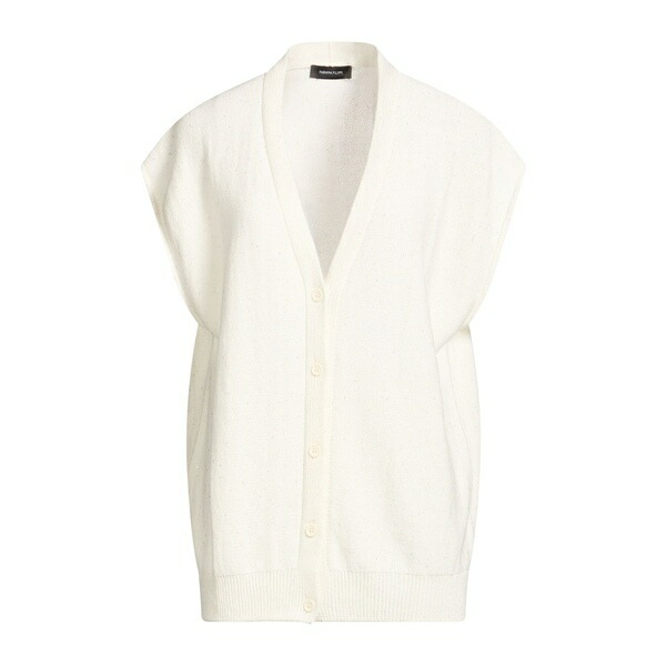 【貨物輸送無料】 ファビアナ フィリッピ レディース ジレー アウター Cardigans White