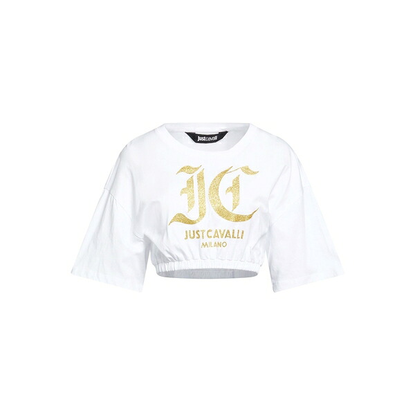 【貨物輸送無料】 ロベルトカヴァリ レディース ティーシャツ トップス T-shirts White
