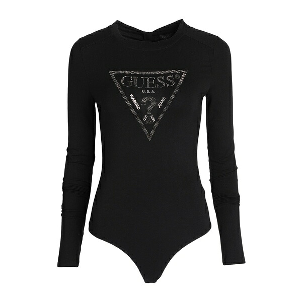 【貨物輸送無料】 ゲス レディース プルオーバー トップス Bodysuits Black