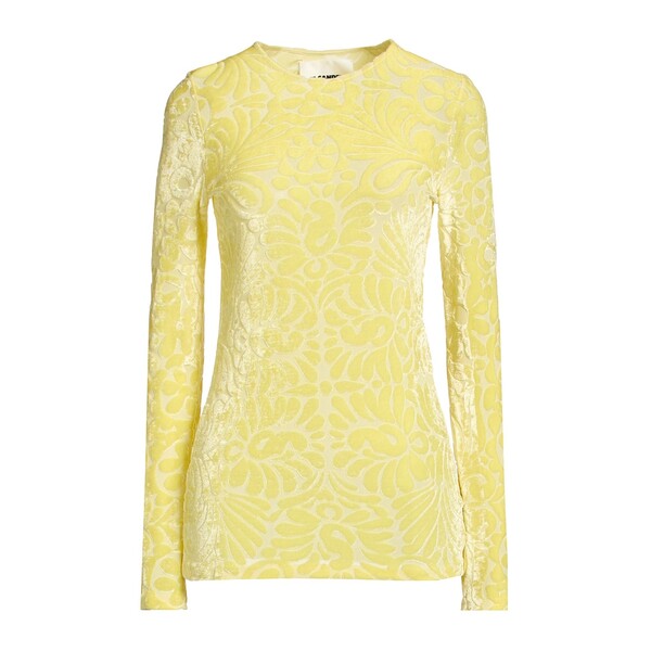 【貨物輸送無料】 ジル・サンダー レディース ティーシャツ トップス T-shirts Yellow