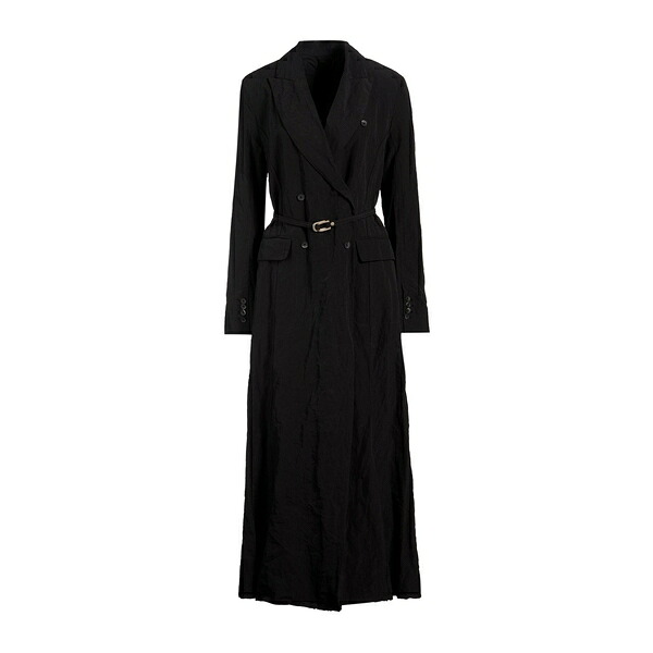 【送料無料】 マスナダ レディース ジャケット＆ブルゾン アウター Overcoats & Trench Coats Black｜asty