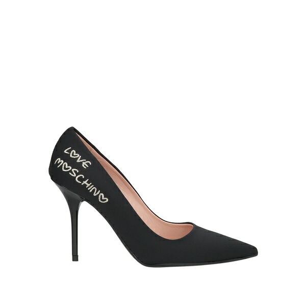 【貨物輸送無料】 モスキーノ レディース パンプス シューズ Pumps Black