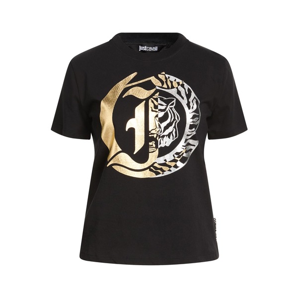 【貨物輸送無料】 ロベルトカヴァリ レディース プルオーバー トップス T-shirts Black