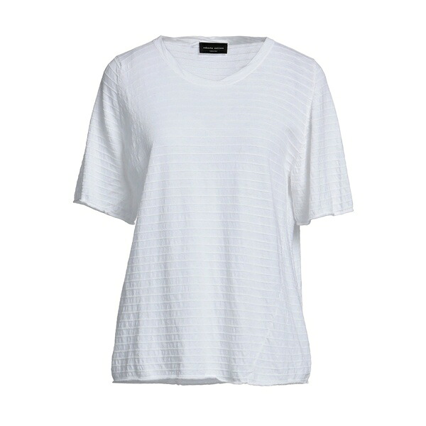 【貨物輸送無料】 ロベルトコリーナ レディース 編み物\u0026ティーシャツ アウター Sweaters White