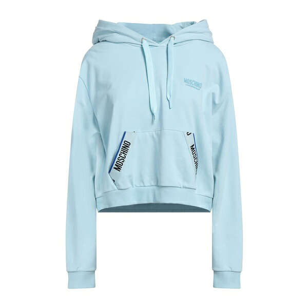 【貨物輸送無料】 モスキーノ レディース パーカー・スウェットシャツ アウター Sweatshirts Azure