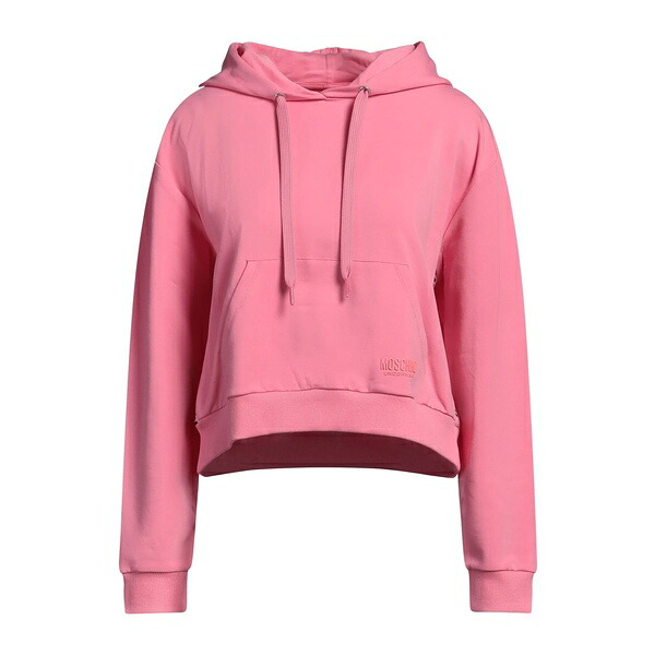 【貨物輸送無料】 モスキーノ レディース パーカー・スウェットシャツ アウター Sweatshirts Pink