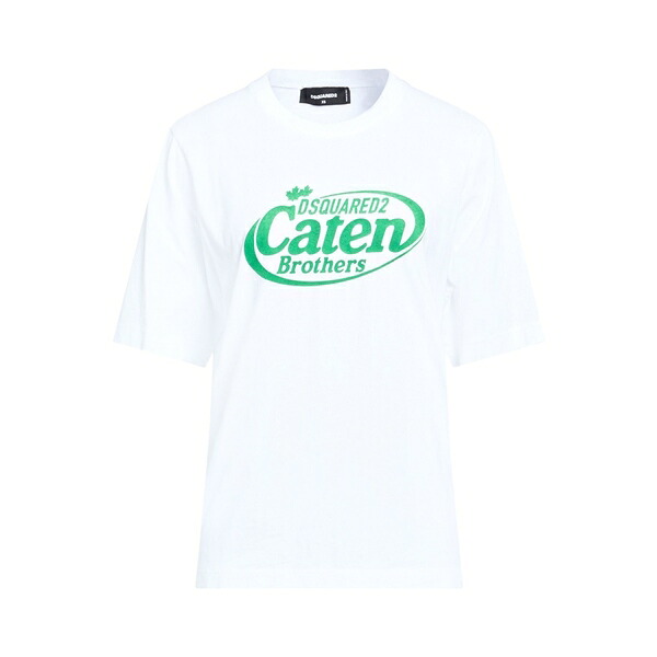 【貨物輸送無料】 ディースクエアード レディース プルオーバー トップス T-shirts White