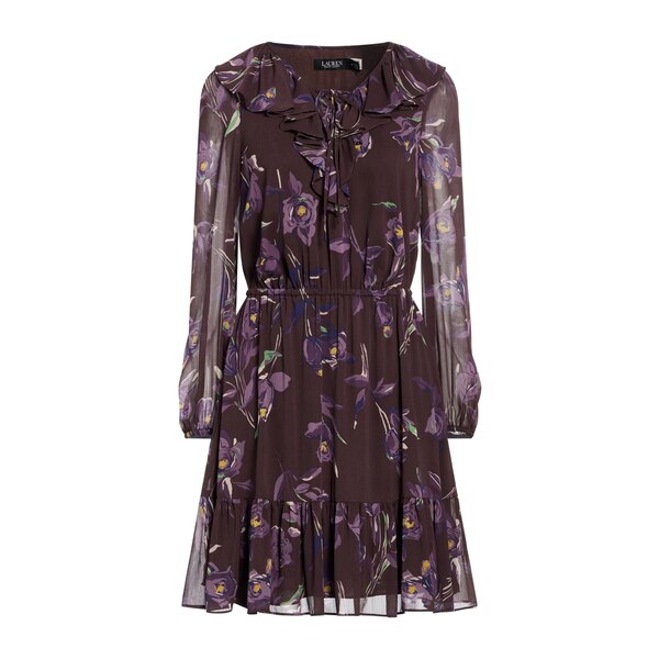【貨物輸送無料】 ラルフローレン レディース 衣装 トップス Mini dresses Brown