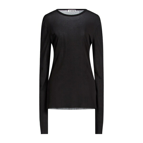 【貨物輸送無料】 ジル・サンダー レディース ティーシャツ トップス T-shirts Black