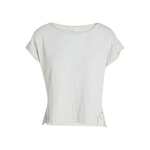 【送料無料】 クロスリー レディース Tシャツ トップス T-shirts Grey|asty