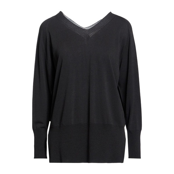 【貨物輸送無料】 ソロトレ レディース 編み物\u0026プルオーバー アウター Sweaters Black