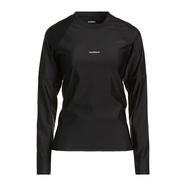 【貨物輸送無料】 精神地びた レディース プルオーバー トップス T-shirts Black