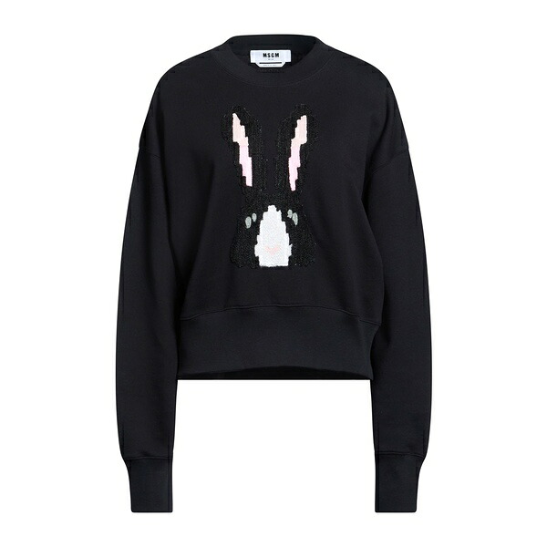 【貨物輸送無料】 エムエスジイエム レディース パーカー・スウェットシャツ アウター Sweatshirts Black