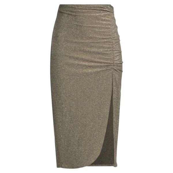 【送料無料】 スーベニアー レディース スカート ボトムス Midi skirts Gold|asty