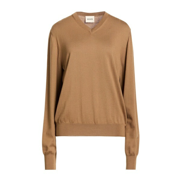 【貨物輸送無料】 紙凧 レディース 編み物\u0026プルオーバー アウター Sweaters Beige