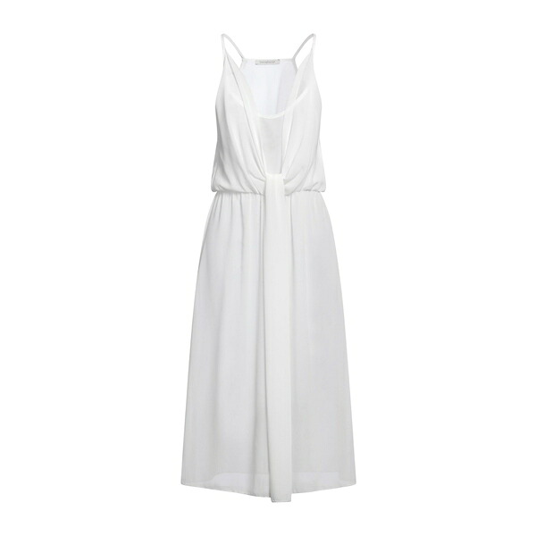 【貨物輸送無料】 ビアンコギアッチオ レディース 衣装 トップス Midi dresses White