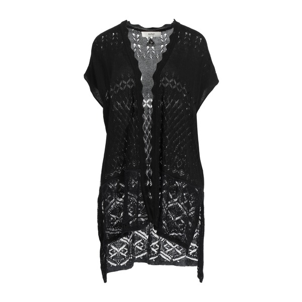 【貨物輸送無料】 エーケプ レディース ジレー アウター Cardigans Black