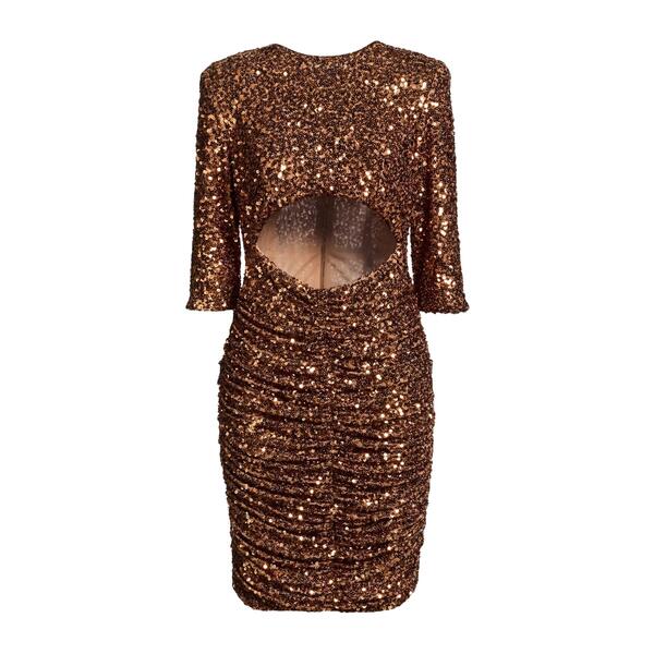 【貨物輸送無料】 バビロン レディース 衣装 トップス Mini dresses Gold
