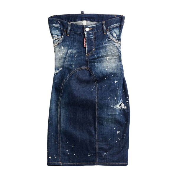 【貨物輸送無料】 ディースクエアード レディース 衣装 トップス Mini dresses Blue
