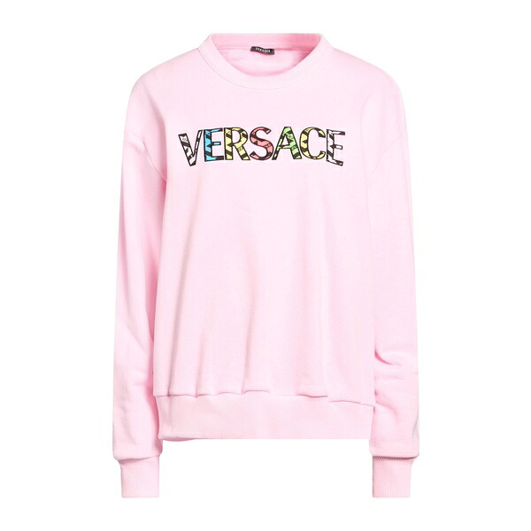 【貨物輸送無料】 ヴェルサーチ レディース パーカー・スウェットシャツ アウター Sweatshirts Pink