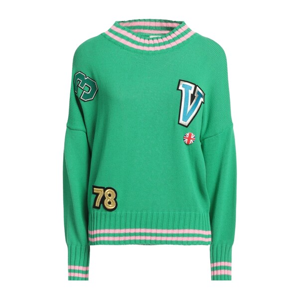 【貨物輸送無料】 ヴィコロ レディース 編み物\u0026プルオーバー アウター Sweaters Green