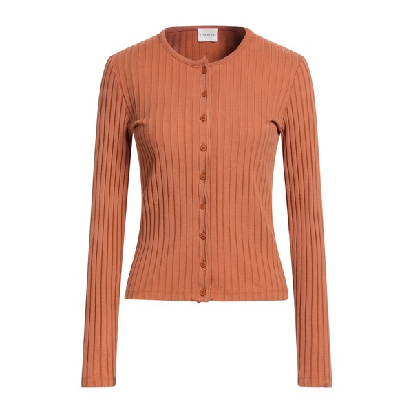 【貨物輸送無料】 クローズド レディース ジレー アウター Cardigans Brown