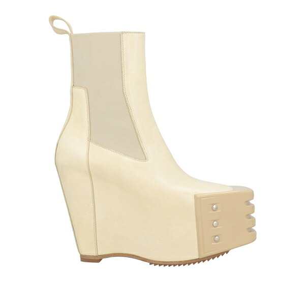 【貨物輸送無料】 リックオウエンス レディース ブーツ シューズ Ankle boots White