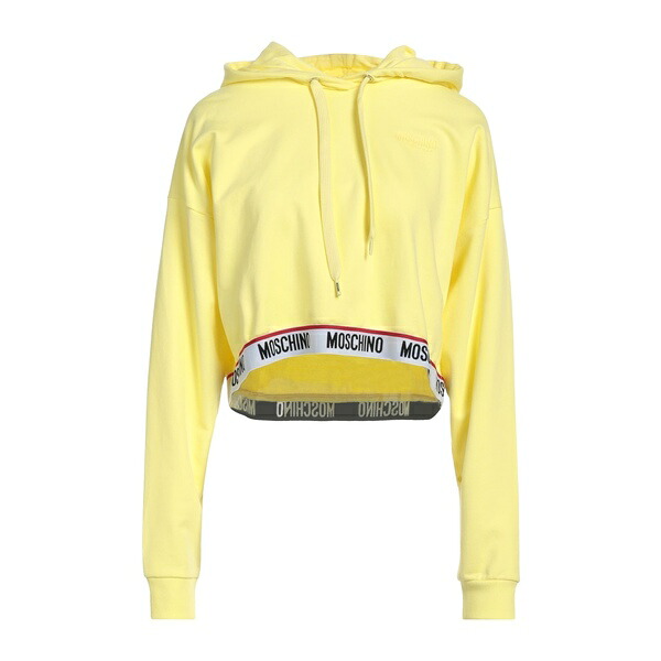 【貨物輸送無料】 モスキーノ レディース パーカー・スウェットシャツ アウター Sweatshirts Yellow