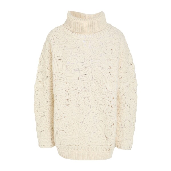 【送料無料】 セミクチュール レディース ニット&セーター アウター Turtlenecks White｜asty