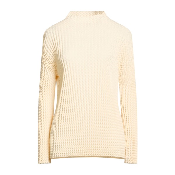 【貨物輸送無料】 イッセイミヤケ レディース 編み物\u0026ティーシャツ アウター Turtlenecks White