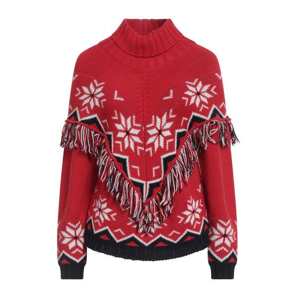 【貨物輸送無料】 ヴィコロ レディース 編み物\u0026プルオーバー アウター Turtlenecks Red レディースファッション-トップス