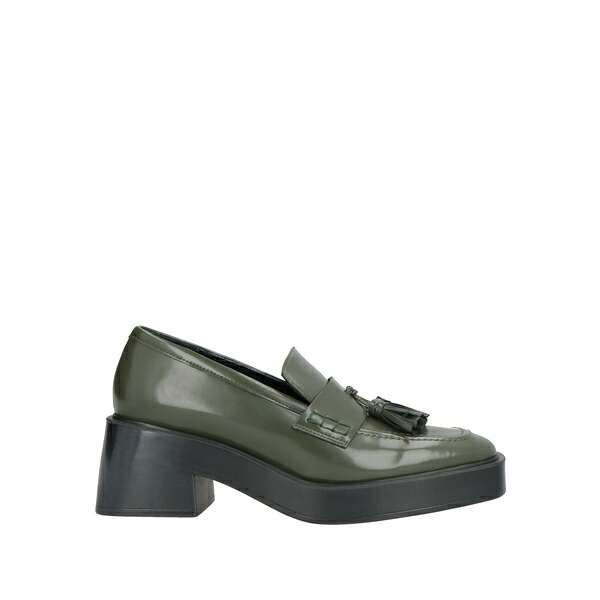 【送料無料】 ロレンツォ マリ レディース スリッポン・ローファー シューズ Loafers Green｜asty