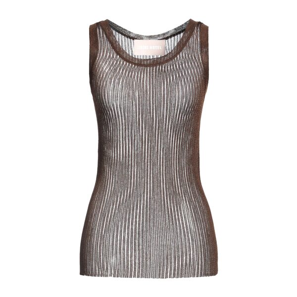 【送料無料】 サーカス・ホテル レディース Tシャツ トップス Tops Brown｜asty