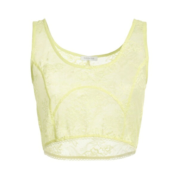 【送料無料】 パトリツィア ペペ レディース Tシャツ トップス Tops Yellow｜asty