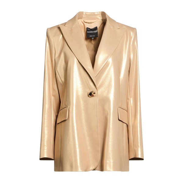 【貨物輸送無料】 壁蝨目内鰓 ドレイ レディース 上衣＆上衣 アウター Blazers Gold