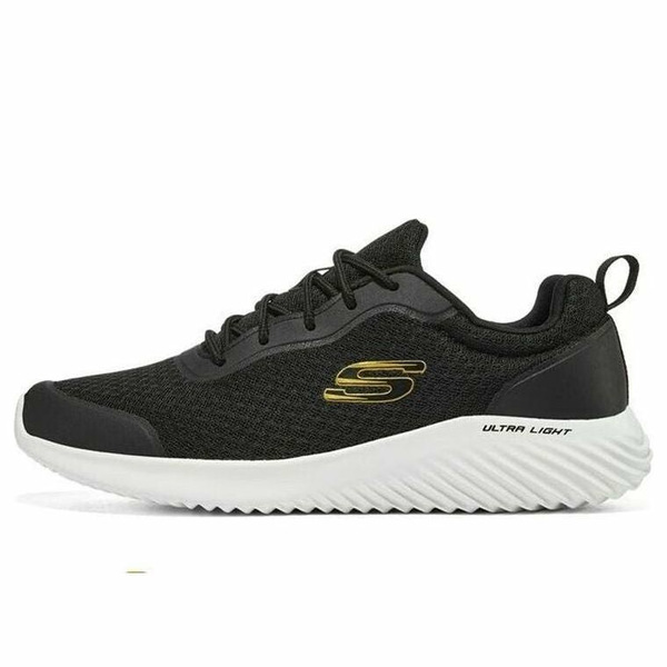 Skechers スケッチャーズ メンズ スニーカー 【Skechers Bounder 'Voltis - Black Gold' 232005-BKGD】 サイズ US_10(28.0cm)｜asty