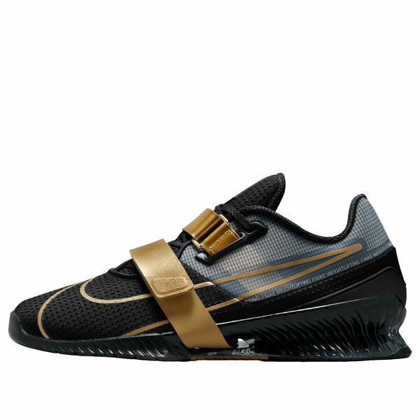 Nike ナイキ メンズ スニーカー  【Nike Romaleos 4 \u0027Black Metallic Gold\u0027 CD3463-001】  大きさ US_M_13