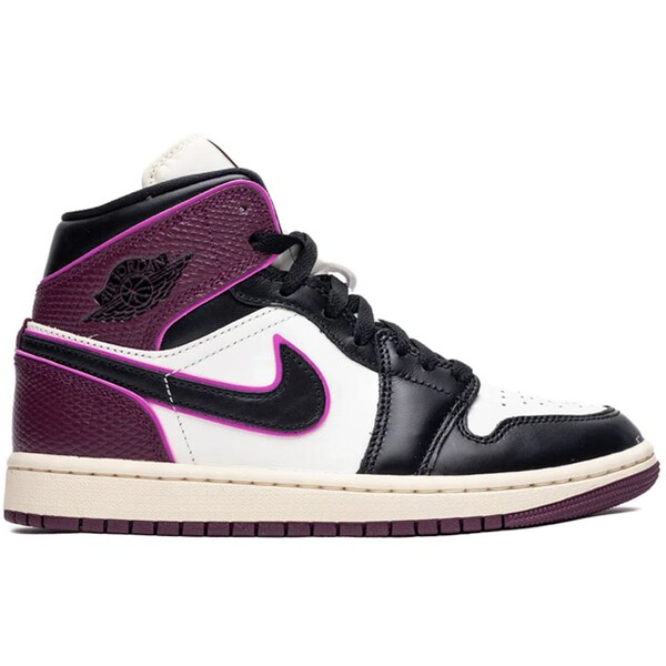 Jordan ジョーダン レディース スニーカー 【Jordan 1 Mid SE Bordeaux (Women's)】 サイズ US_9.5(26.5cm) Sail/Active Pink/Bordeaux/Black
