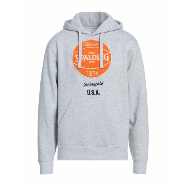 【貨物輸送無料】 スパルディング メンズ パーカー・スウェットシャツ アウター Sweatshirts Grey