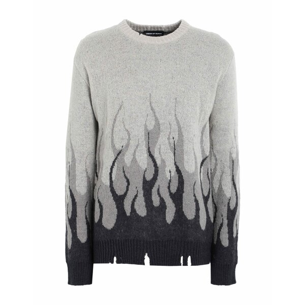 【送料無料】 ヴィジョン・オブ・スーパー メンズ ニット&セーター アウター Sweaters Grey