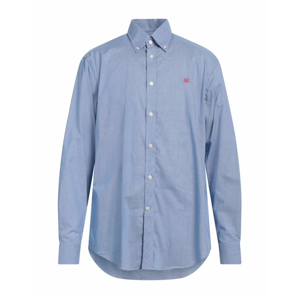 【送料無料】 ハーモント & ブレイン メンズ シャツ トップス Shirts Blue