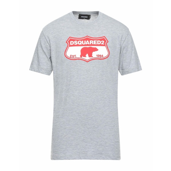 【送料無料】 ディースクエアード メンズ Tシャツ トップス T-shirts Grey