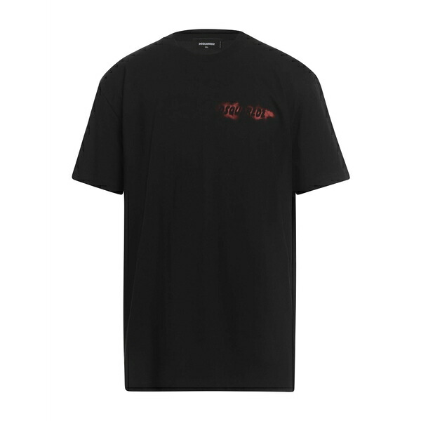 【送料無料】 ディースクエアード メンズ Tシャツ トップス T-shirts Black