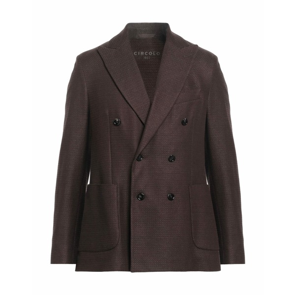 【送料無料】 チルコロ1901 メンズ ジャケット&ブルゾン アウター Blazers Brown|asty